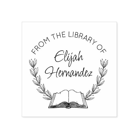 Uit de bibliotheek van het botanische boek rubberstempel (Afrduk)