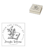 Uit de bibliotheek van het botanische boek rubberstempel (Gestempeld)
