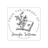 Uit de bibliotheek van het botanische boek rubberstempel (Afrduk)