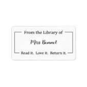 Uit de bibliotheek van het Etiket, de Stickers van (Voorkant)