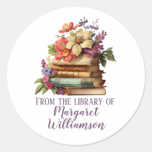 Uit de bibliotheek van het Floral Book Ronde Sticker