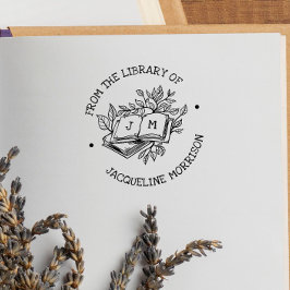 Uit de bibliotheek van landelijke botanische boeki  zelfinktende stempel