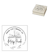 Uit de bibliotheek van Leaves Bookplate Book Rubberstempel (Gestempeld)