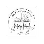 Uit de bibliotheek van Leaves Bookplate Book Rubberstempel (Afrduk)