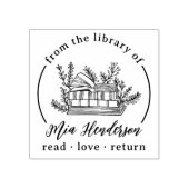 Uit de bibliotheek van Lees, bemin, geef terug boe Rubberstempel (Afrduk)