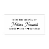 UIT DE BIBLIOTHEEK VAN LEES HET BELOON HET RETOURN RUBBERSTEMPEL (Afrduk)