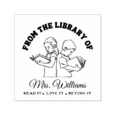 Uit de bibliotheek van | Lees leerlingboeken leraa Zelfinktende Stempel (Design)