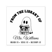 Uit de bibliotheek van | Leuk spook leraar boek Zelfinktende Stempel (Design)