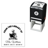 Uit de bibliotheek van | Lezing Skull  boek Zelfinktende Stempel (In situ)