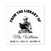 Uit de bibliotheek van | Lezing Skull  boek Zelfinktende Stempel (Design)