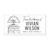 Uit de Bibliotheek Van Naam Boom Ex Libris Rubberstempel (Afrduk)