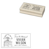 Uit de Bibliotheek Van Naam Boom Ex Libris Rubberstempel (Gestempeld)