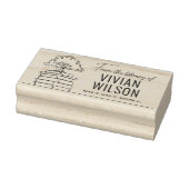 Uit de Bibliotheek Van Naam Boom Ex Libris Rubberstempel (Stempel)