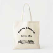 Uit de bibliotheek van oude boeken Custom Canvas B Tote Bag (Voorkant)