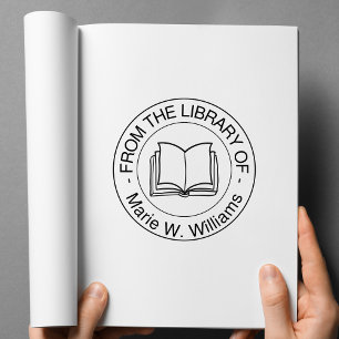 Uit de bibliotheek van – Persoonlijke naam Rubberstempel