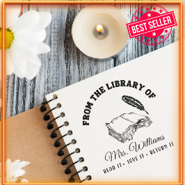 Uit de bibliotheek van | Quill  boek schrijven Zelfinktende Stempel