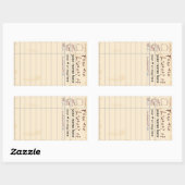 Uit de bibliotheek van rechthoekige sticker (Vel)