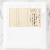 Uit de bibliotheek van rechthoekige sticker (Tas)