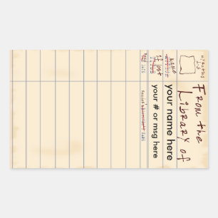 Uit de bibliotheek van rechthoekige sticker