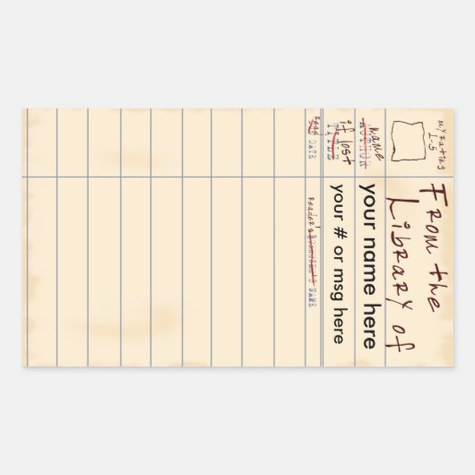 Uit de bibliotheek van rechthoekige sticker (Voorkant)