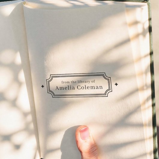 Uit de bibliotheek van Retro Frame Diamonds-boek Rubberstempel