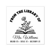 Uit de bibliotheek van | Roos Bloem op Boekenleraa Zelfinktende Stempel (Design)