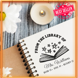 Uit de bibliotheek van | Sterren  Boek Zelfinktende Stempel