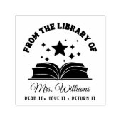 Uit de bibliotheek van | Sterren  Lerarenboek Zelfinktende Stempel (Design)