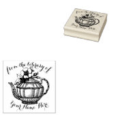 Uit de Bibliotheek van Theepot Custom Rubber Stamp Rubberstempel (Gestempeld)