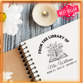 Uit de bibliotheek van | Wild Flowers  Boek Zelfinktende Stempel