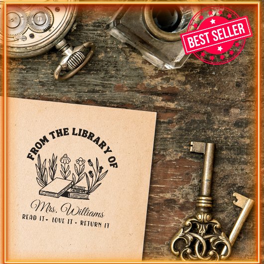 Uit de bibliotheek van | Wild Flowers Docentenboek Zelfinktende Stempel