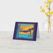 Uit de blokken Wenskaart Kaart (Gele Bloem)