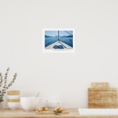"Uit de boot stappen" Poster (Keuken)