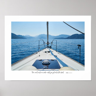 "Uit de boot stappen" Poster
