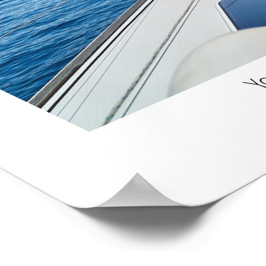 Uit de boot stappen vergt geloof. poster (Hoek)