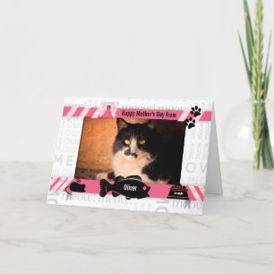 uit de Cat Pink Meow Moederdag van de Cat Kaart