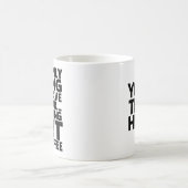 Uit de Coffee Funny Quote Typografie Mok (Center)