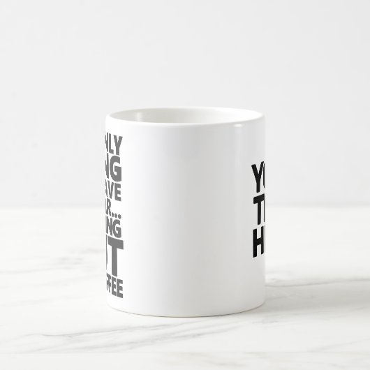 Uit de Coffee Funny Quote Typografie Mok (Center)