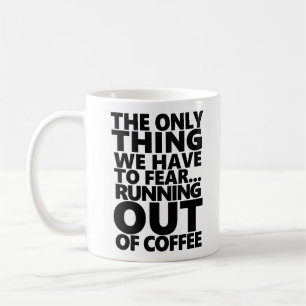 Uit de Coffee Funny Quote Typografie Mok