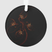 Uit de donkere Abstracte Art Acrylcirkel Ornament (achterkant)