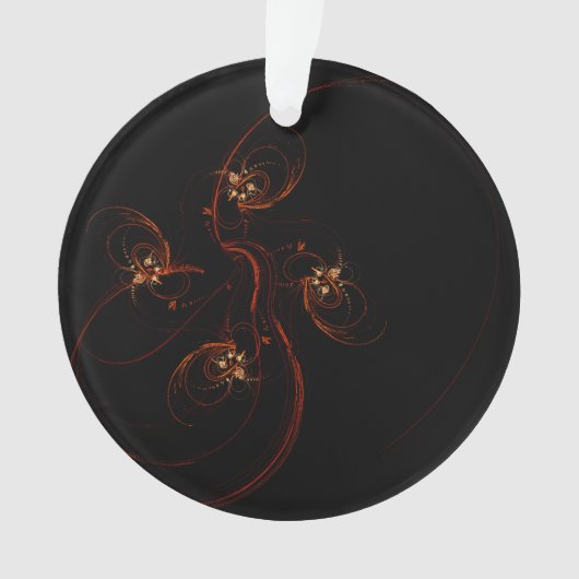 Uit de donkere Abstracte Art Acrylcirkel Ornament (voorkant)