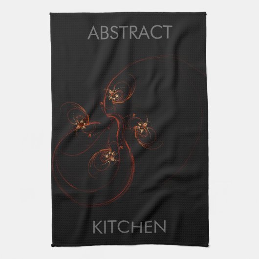 Uit de donkere Abstracte Art Kitchen Towel Theedoek (Verticaal)