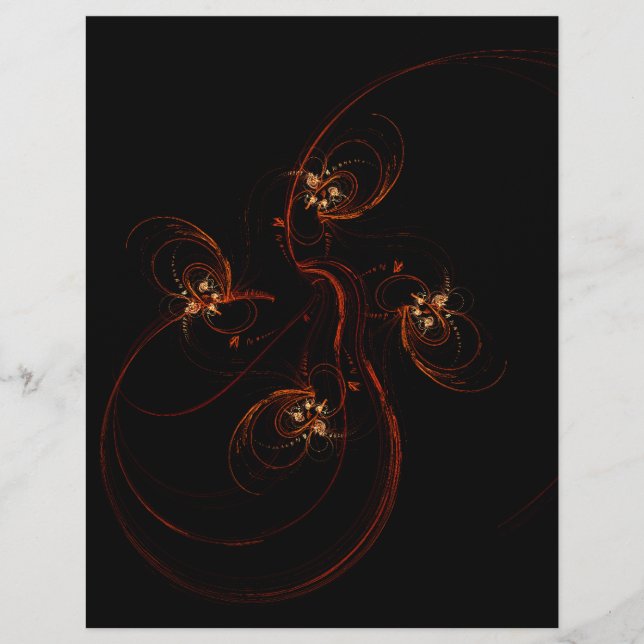 Uit de donkere Abstracte Art Letterhead (Voorkant)