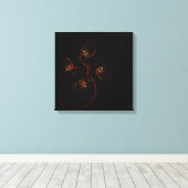 Uit de donkere Abstracte Art Quad Canvas-afdrukken Canvas Afdruk (Insitu (Houten vloer))