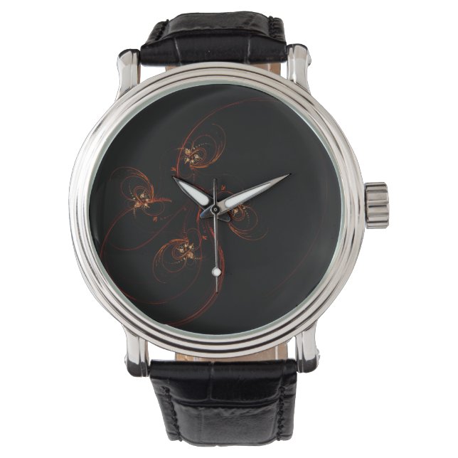 Uit de donkere Abstracte kunst Horloge (Voorkant)