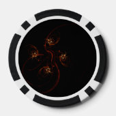 Uit de donkere Abstracte kunst Poker Chips (Achterkant)