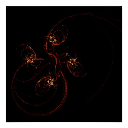 Uit de donkere Abstracte kunst Poster (Voorkant)