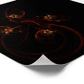 Uit de donkere Abstracte kunst Poster (Hoek)