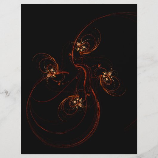 Uit de donkere Abstracte kunstbrochure Flyer (Voorkant)