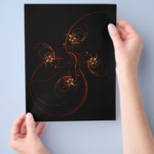 Uit de donkere Abstracte kunstbrochure Flyer (Hand)